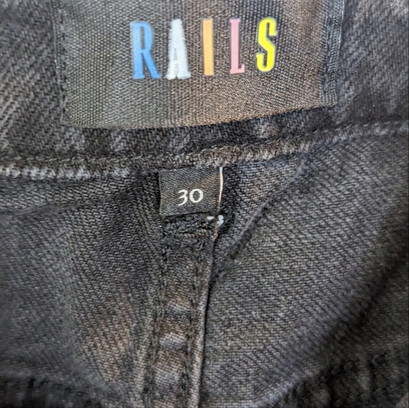 NEW....RAILS The Sunset High Rise Slim Flare Black Jeans...Size 30 - Picture 6 of 9